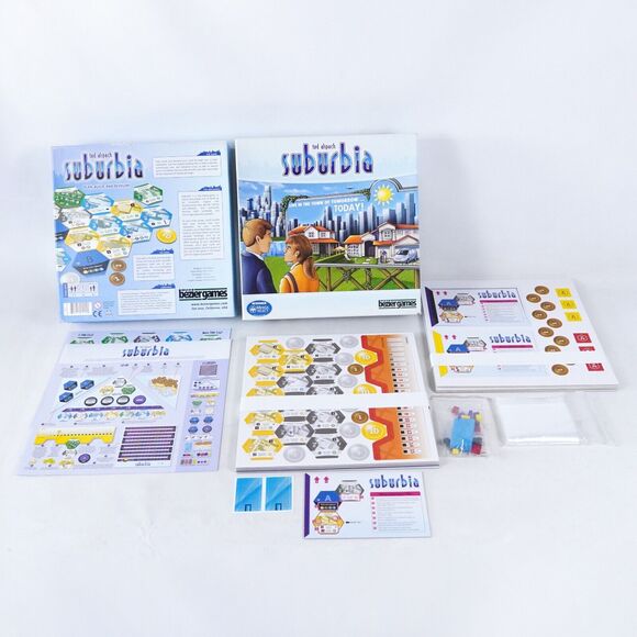 Suburbia City Building Strategy Board Game Bezier Games Ted Alspach New Open Box - Picture 8 of 13